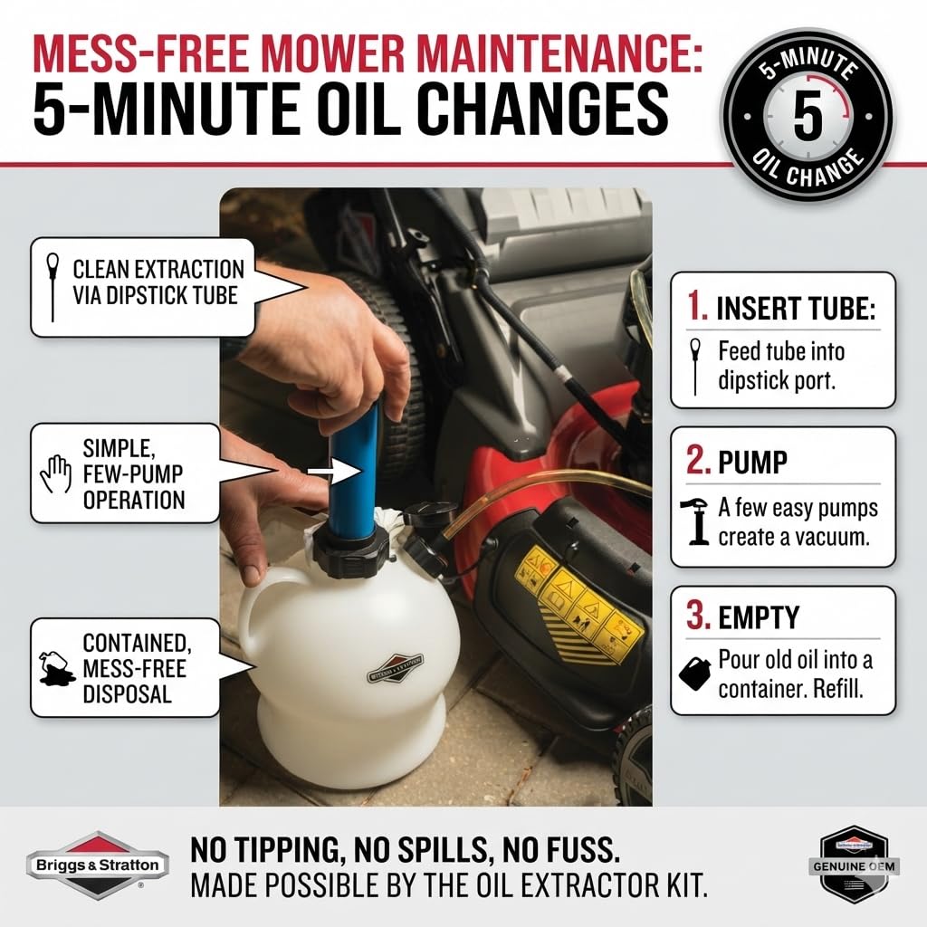 Briggs & Stratton Snow Thrower Oil in outdoor setting