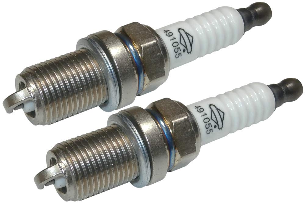 Briggs & Stratton Spark Plug 491055 2-Pack front view