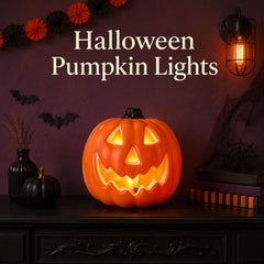 BRIGHTDECK Halloween LED Jack-O-Lantern side view