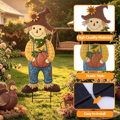 BRIGHTDECK Scarecrow decoration in garden setting