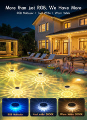 Brightown Floating Solar Pool Lights in water