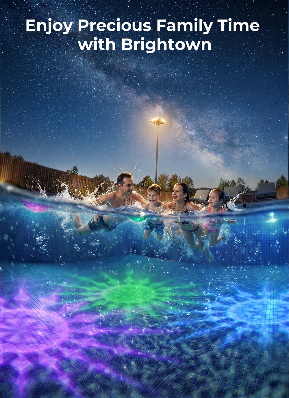 Brightown Floating Solar Pool Lights packaging