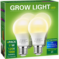 Briignite A19 full spectrum grow light bulb front view