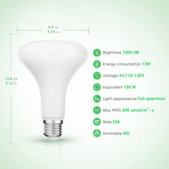 Briignite BR30 LED Grow Light Bulb pack of four