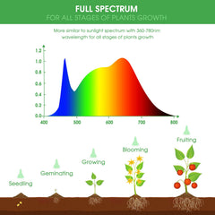 Briignite BR30 LED Grow Light Bulb showing light output