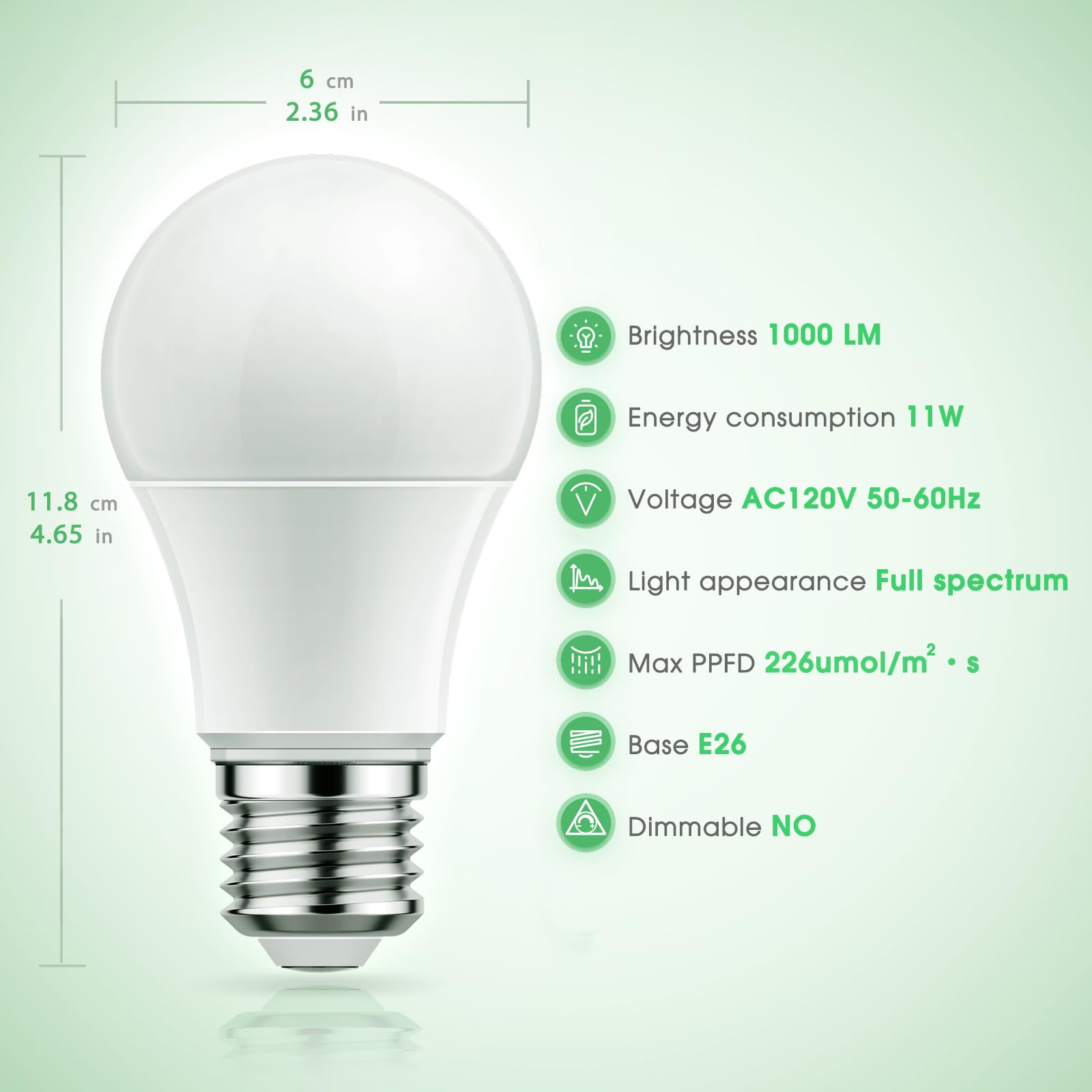 Briignite grow light bulb packaging front