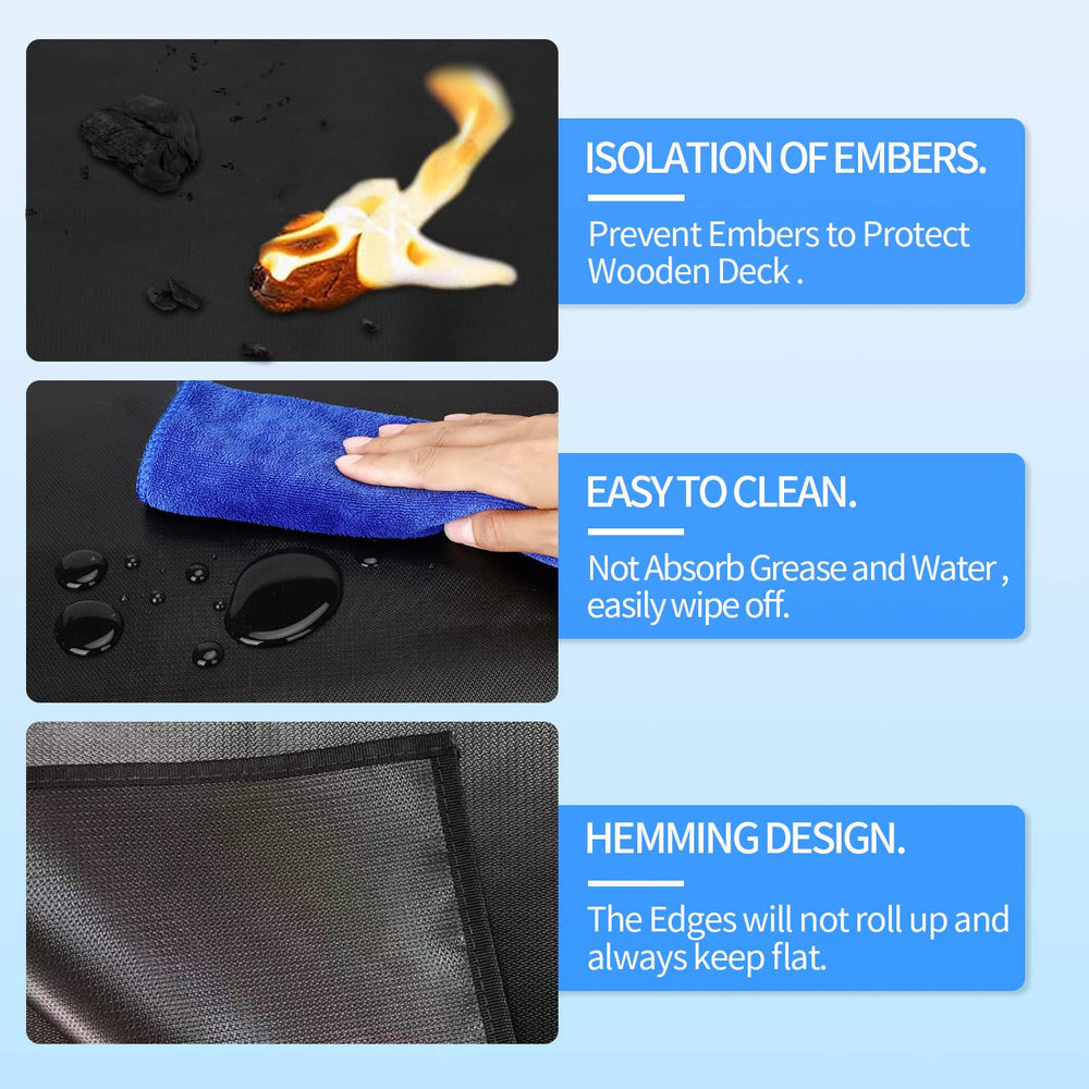 Brinman grill mat easy to clean with water hose