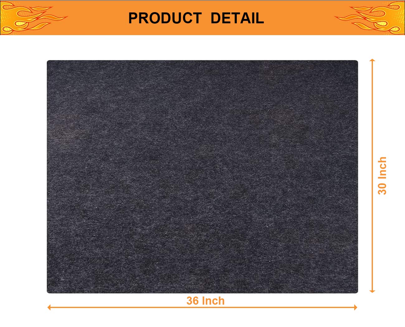 Brinman Under Grill Mat cut to fit a specific grill size