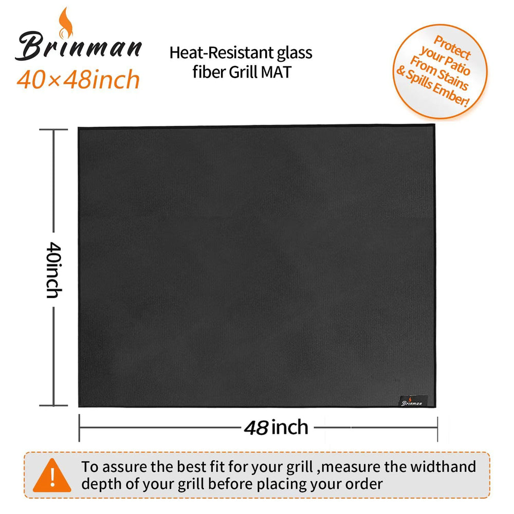 Brinman Under Grill Mat protecting a patio surface