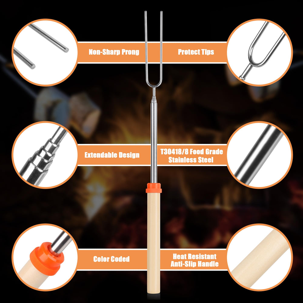BRIOUT marshmallow roasting sticks with a focus on safety features