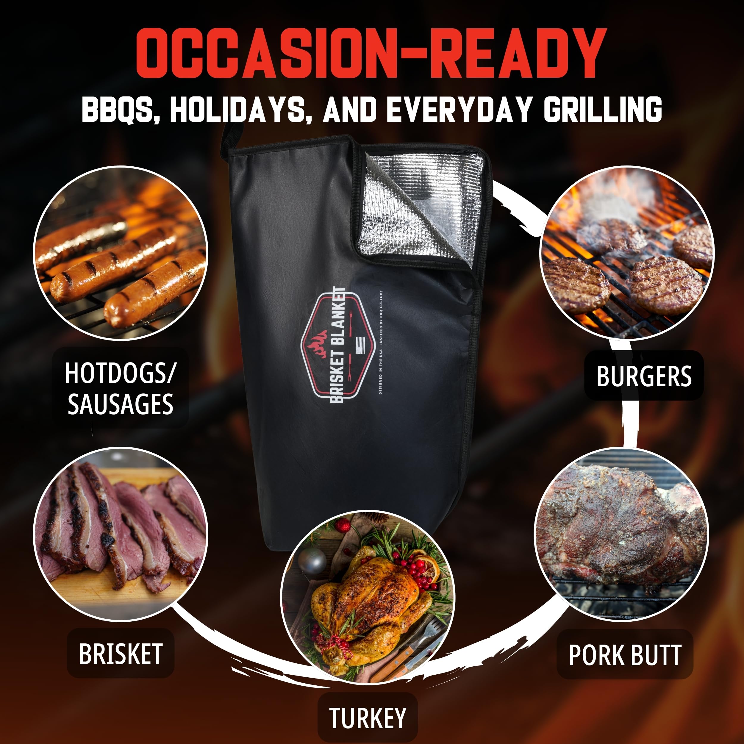 Brisket Blanket BBQ Blanket packaging display