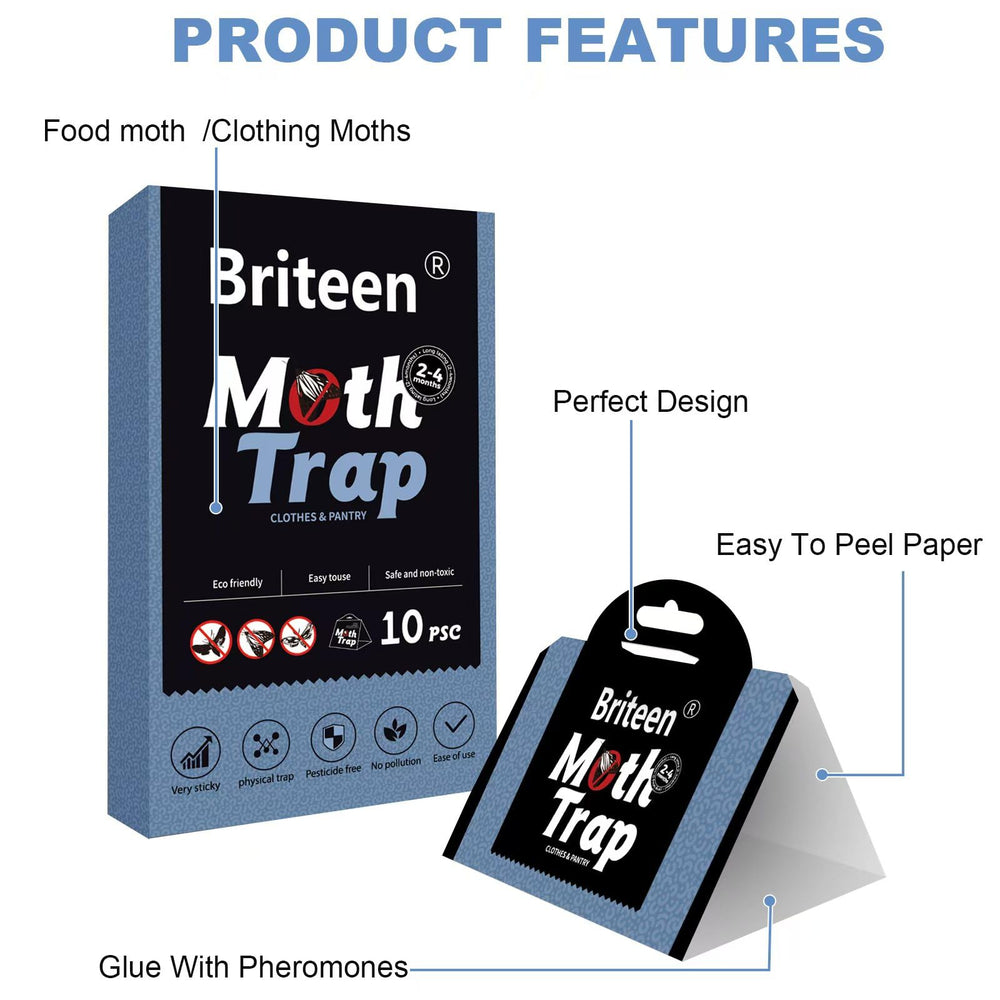 Briteen Moth Trap packaging with details