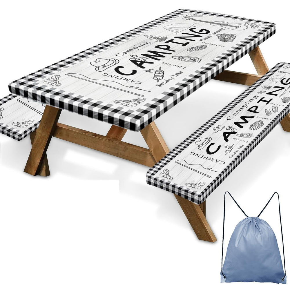 Britown Picnic Table Cover Set, Farm Plaid, 72 Inch