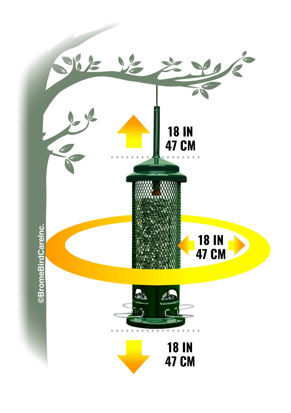 Brome Squirrel Buster Legacy Bird Feeder manual included in the box