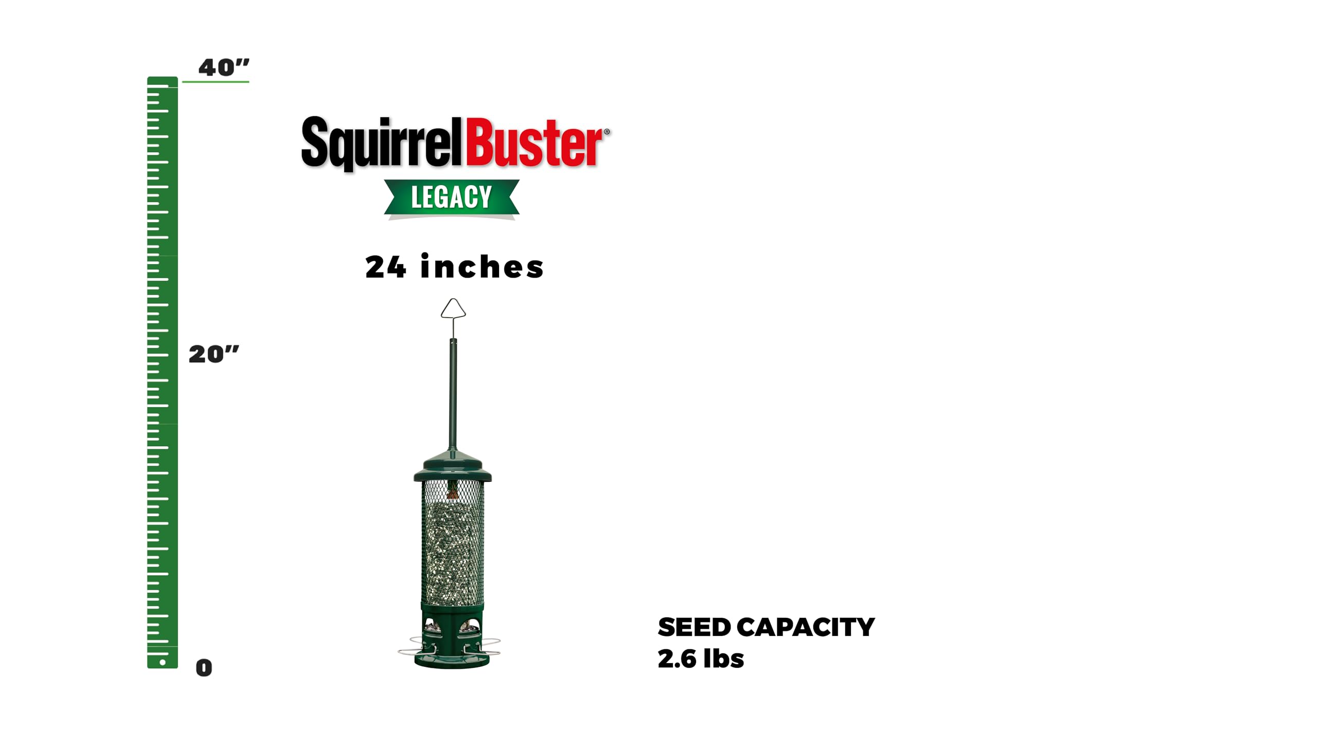 Brome Squirrel Buster Legacy Bird Feeder with metal perches