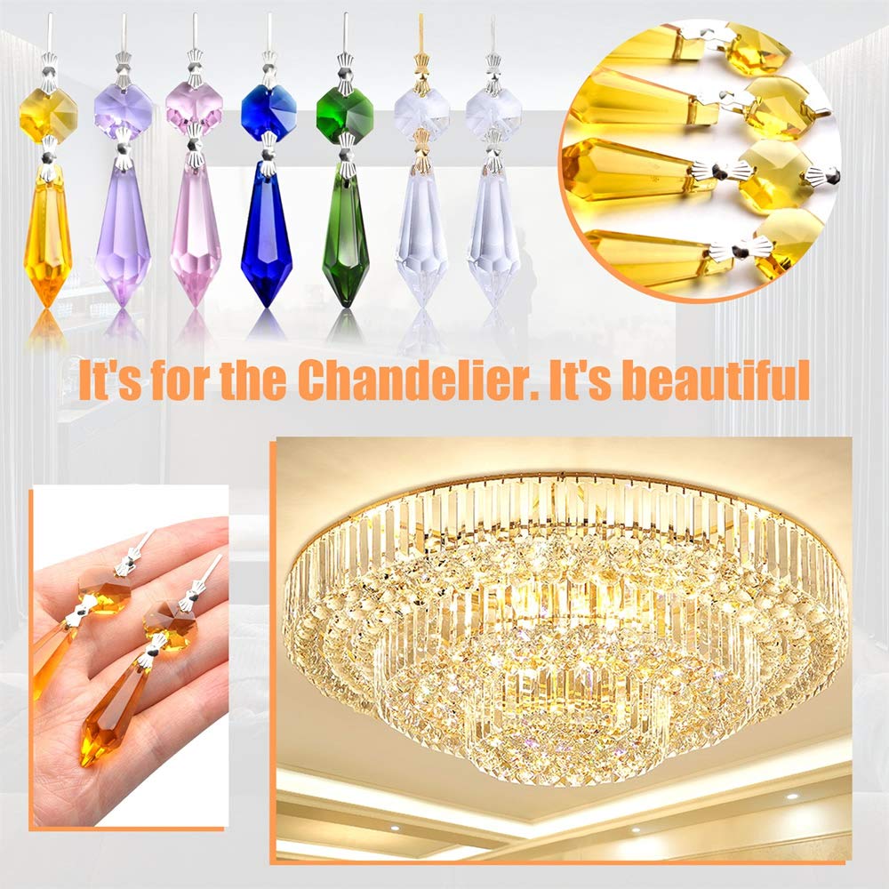 BronaGrand chandelier prisms used on an Easter tree
