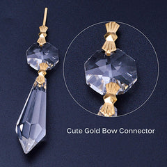 BronaGrand crystal prisms hanging from a chandelier