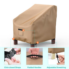 BROSYDA chair cover with click-close straps