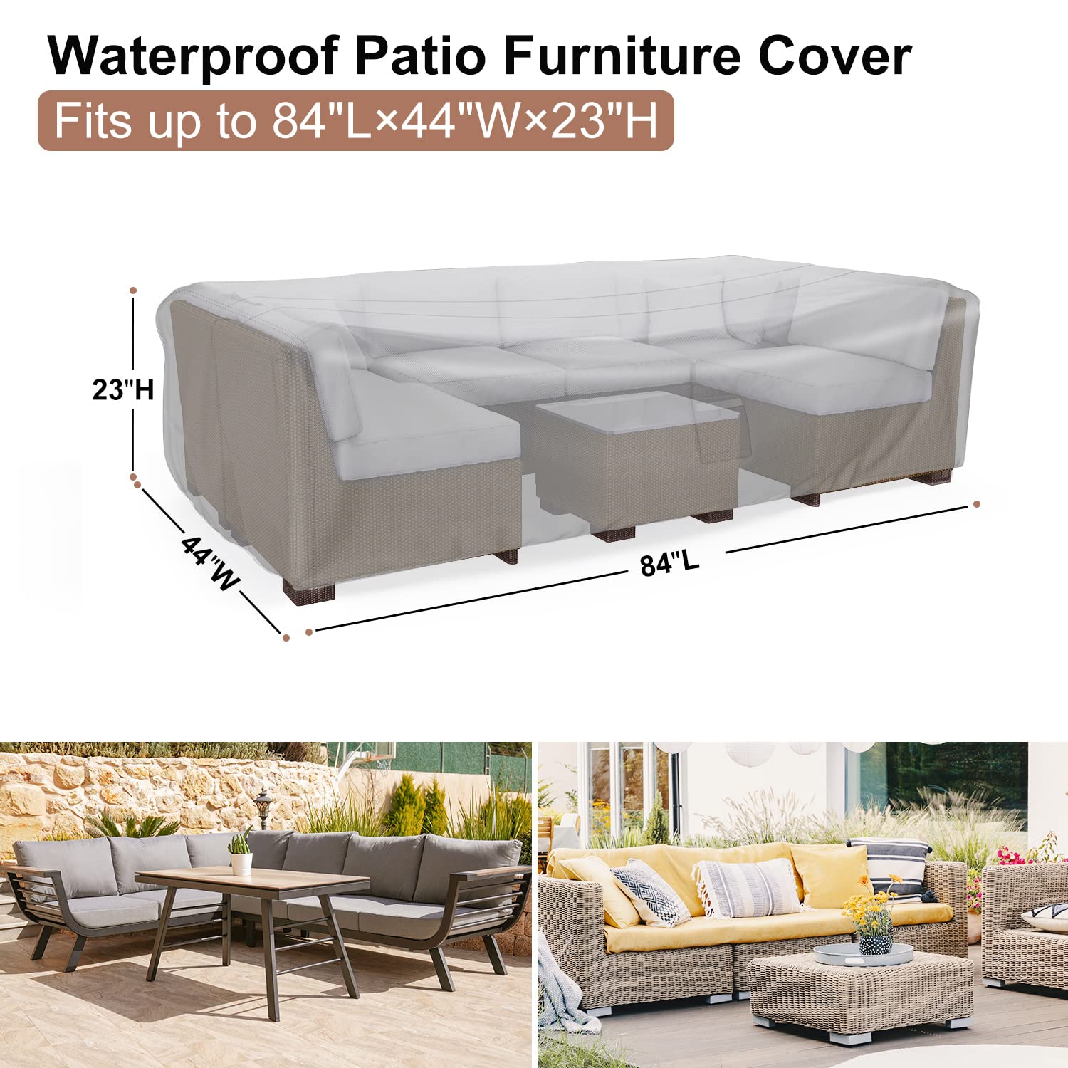 BROSYDA furniture cover featuring waterproof seams