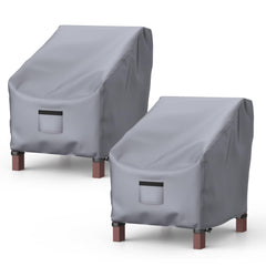 BROSYDA gray patio chair cover front view