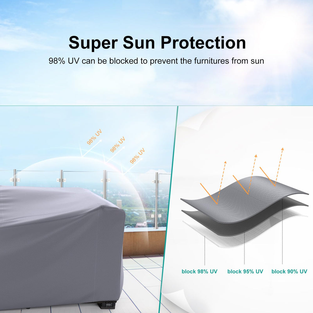 BROSYDA outdoor furniture cover detailed view of straps