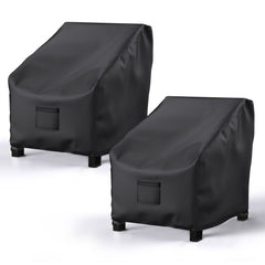 BROSYDA Patio Chair Cover black front view
