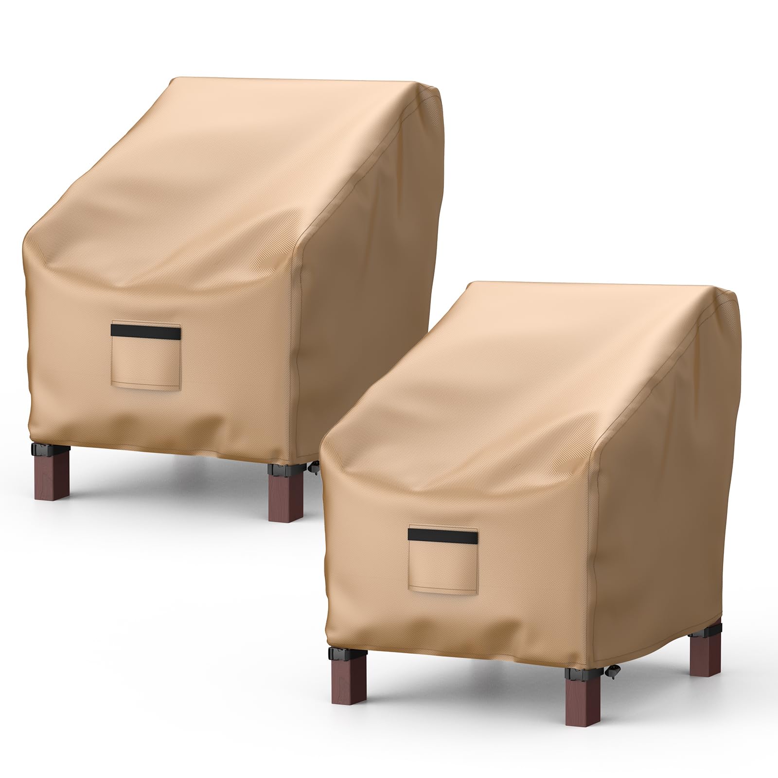 BROSYDA patio chair cover brown front view