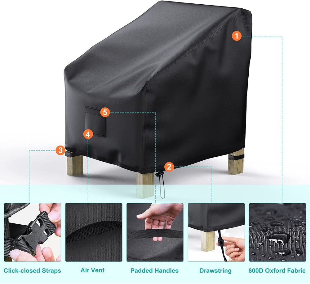 BROSYDA patio chair cover with air vent detail