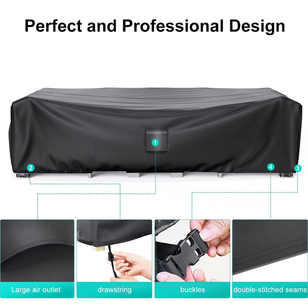 BROSYDA patio cover showing air vent design for moisture control