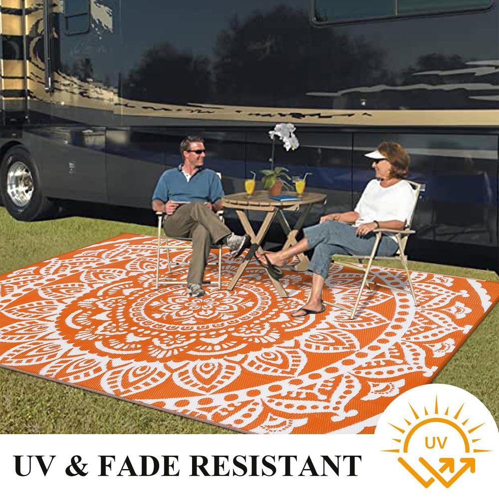 Bsmathom Outdoor Rug 6'x9' on a beach
