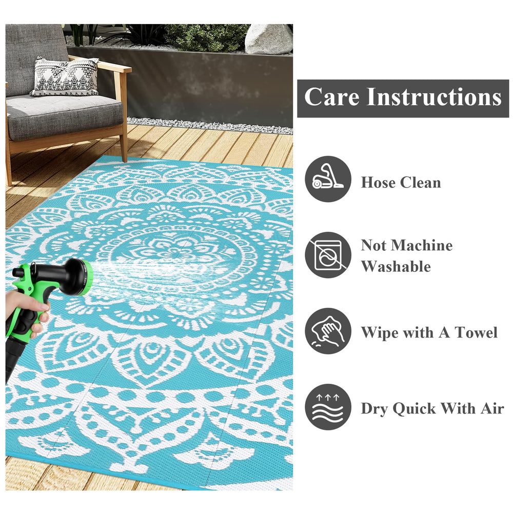 Bsmathom Outdoor Rug on the beach