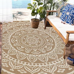 Bsmathom waterproof rug rolled up with carry bag