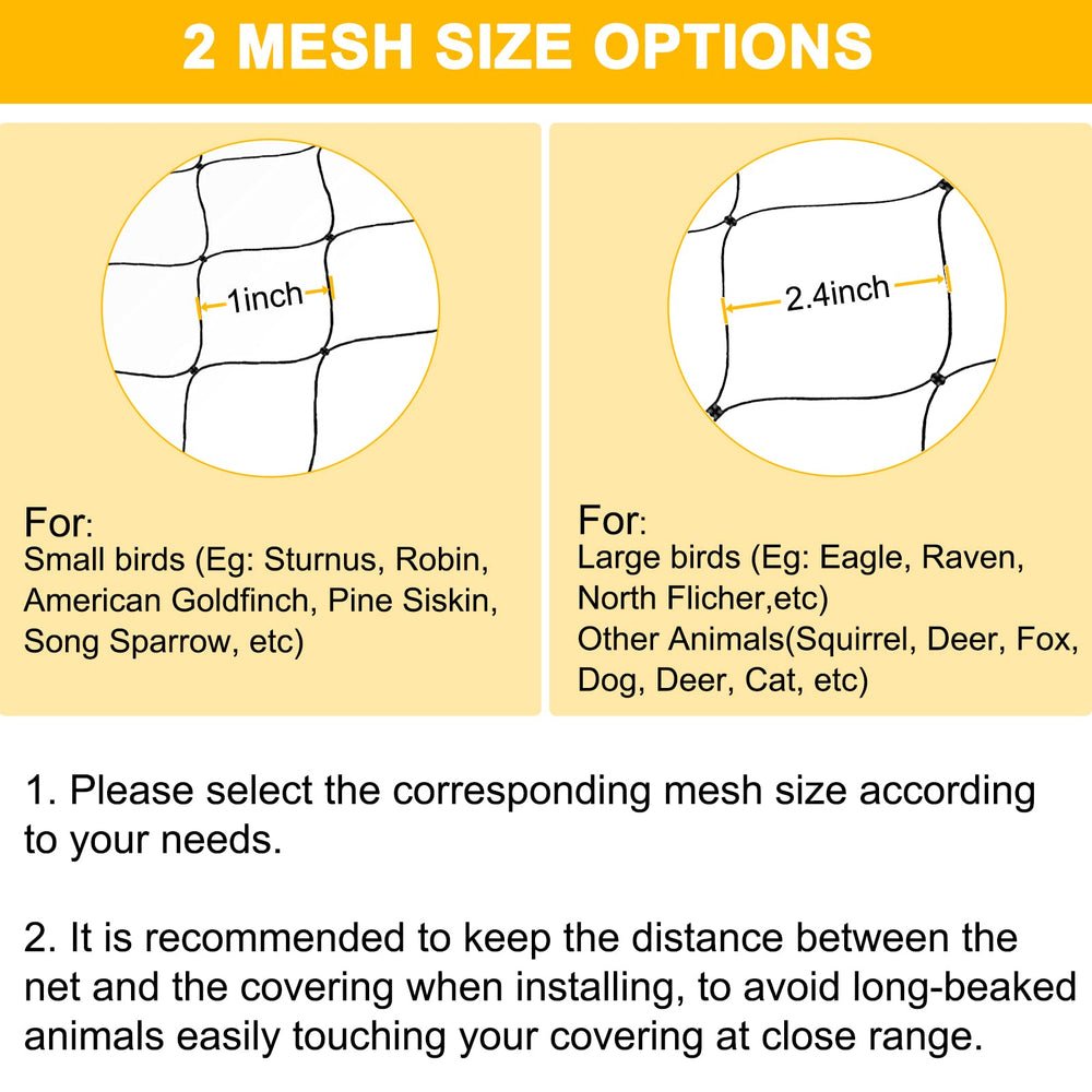BSTPCOO Bird Net with included cable ties and stakes