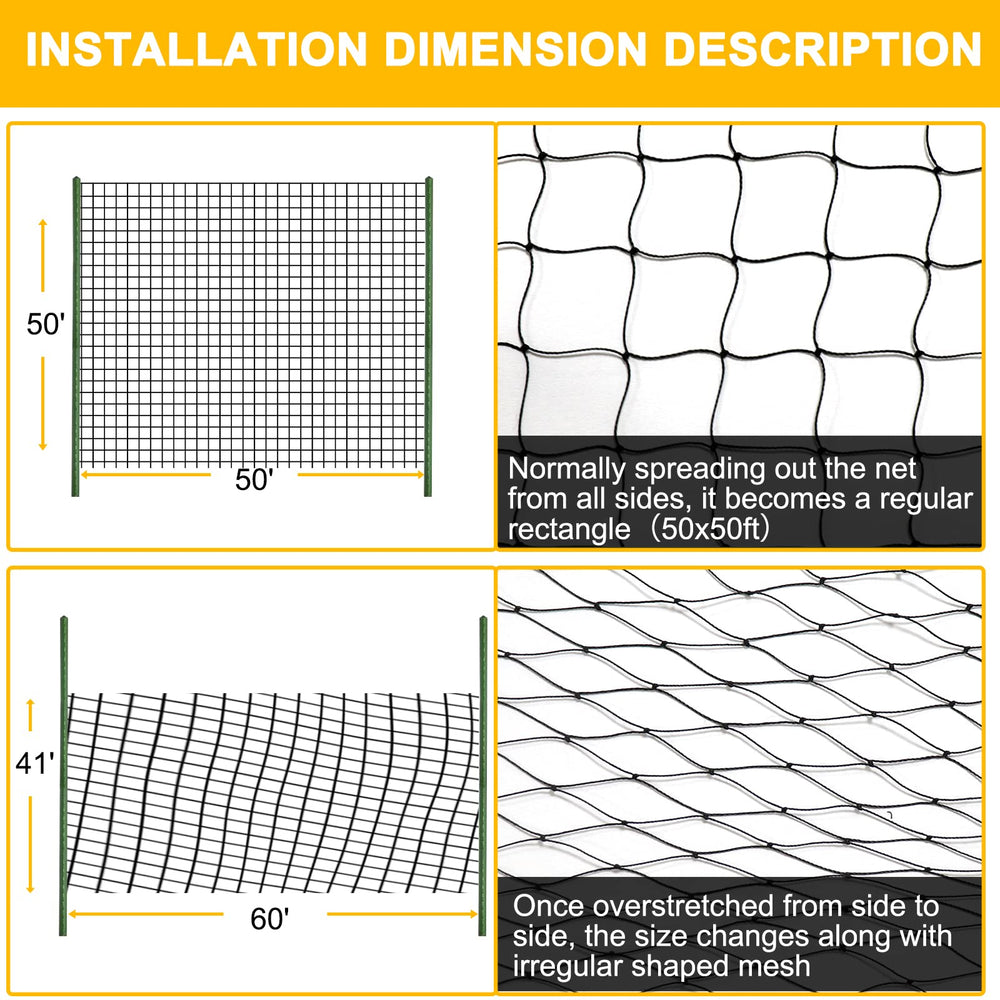 BSTPCOO Bird Netting covering a koi pond