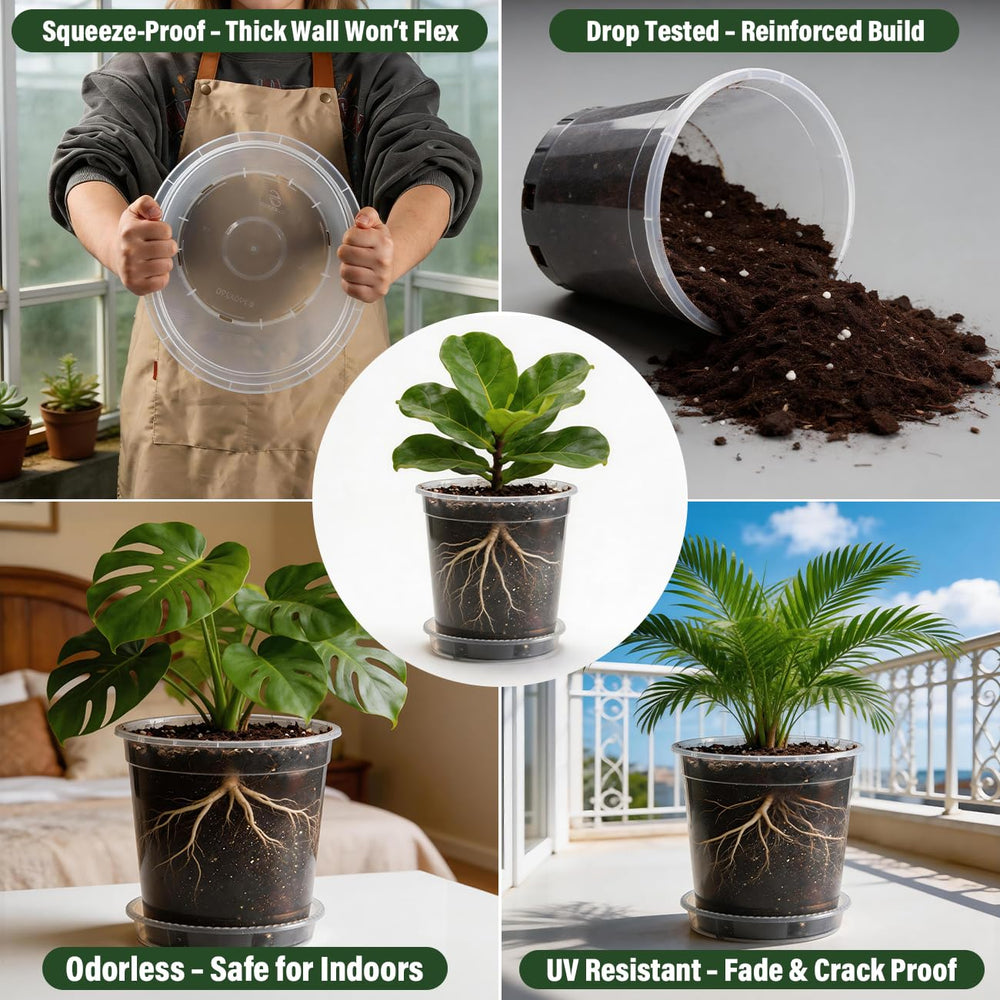 BTPLASTIK nursery pot reinforced rim detail