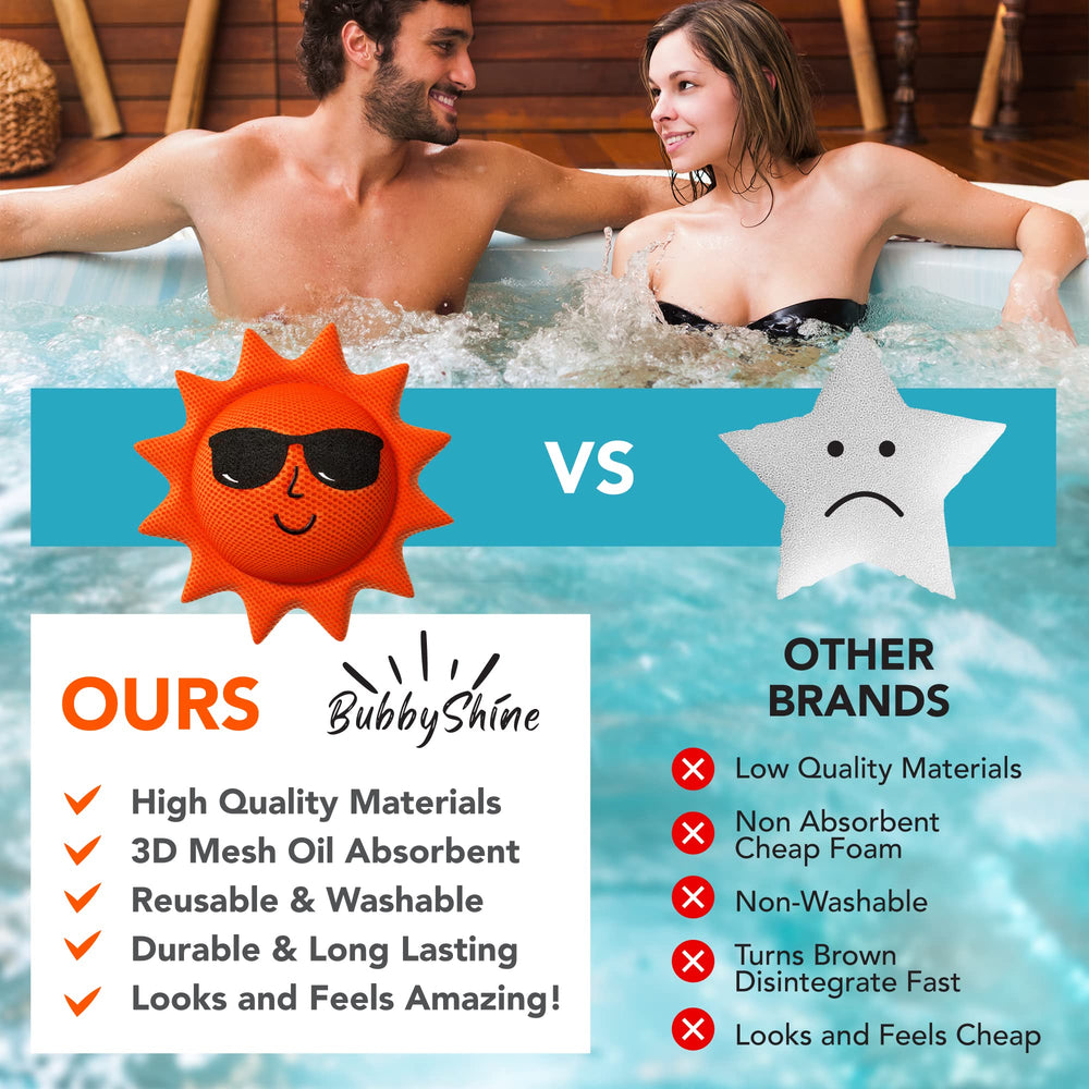 BubbyShine Hot Tub Scum Absorber cleaning kit with e-book