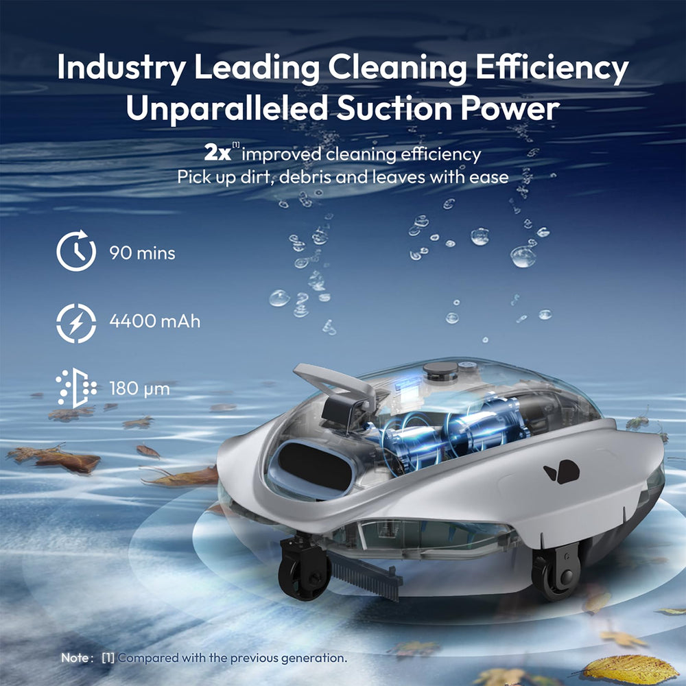 BUBLUE Bubot 300P robotic pool cleaner side view