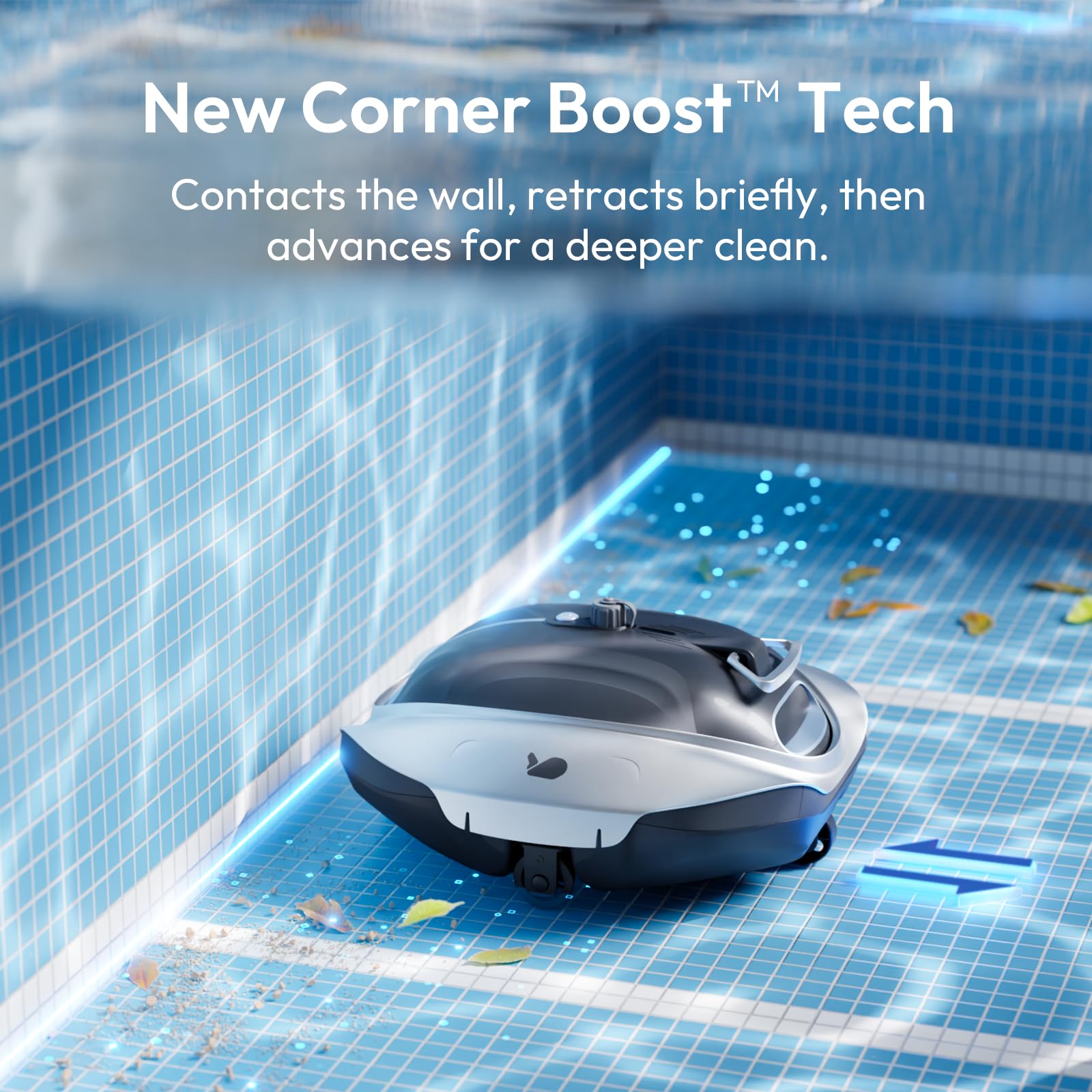 BUBLUE Bubot 300P robotic pool vacuum with DirtLock Tech 2.0 feature