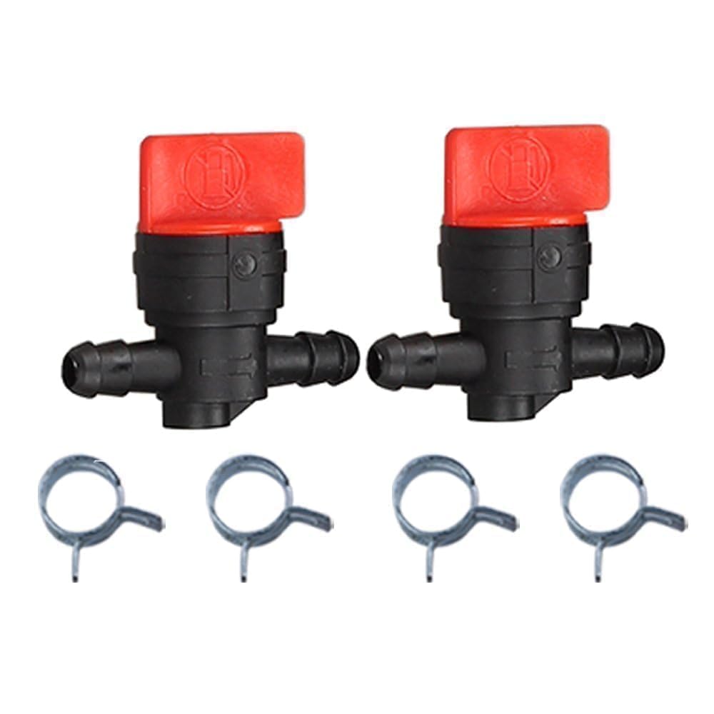 Buckbock fuel shut-off valve side view with clamps