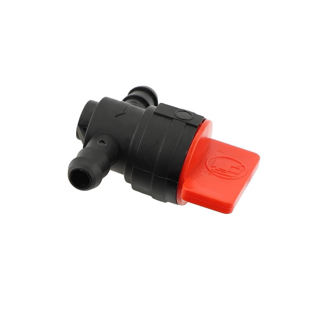Buckbock fuel shut-off valve with specifications label