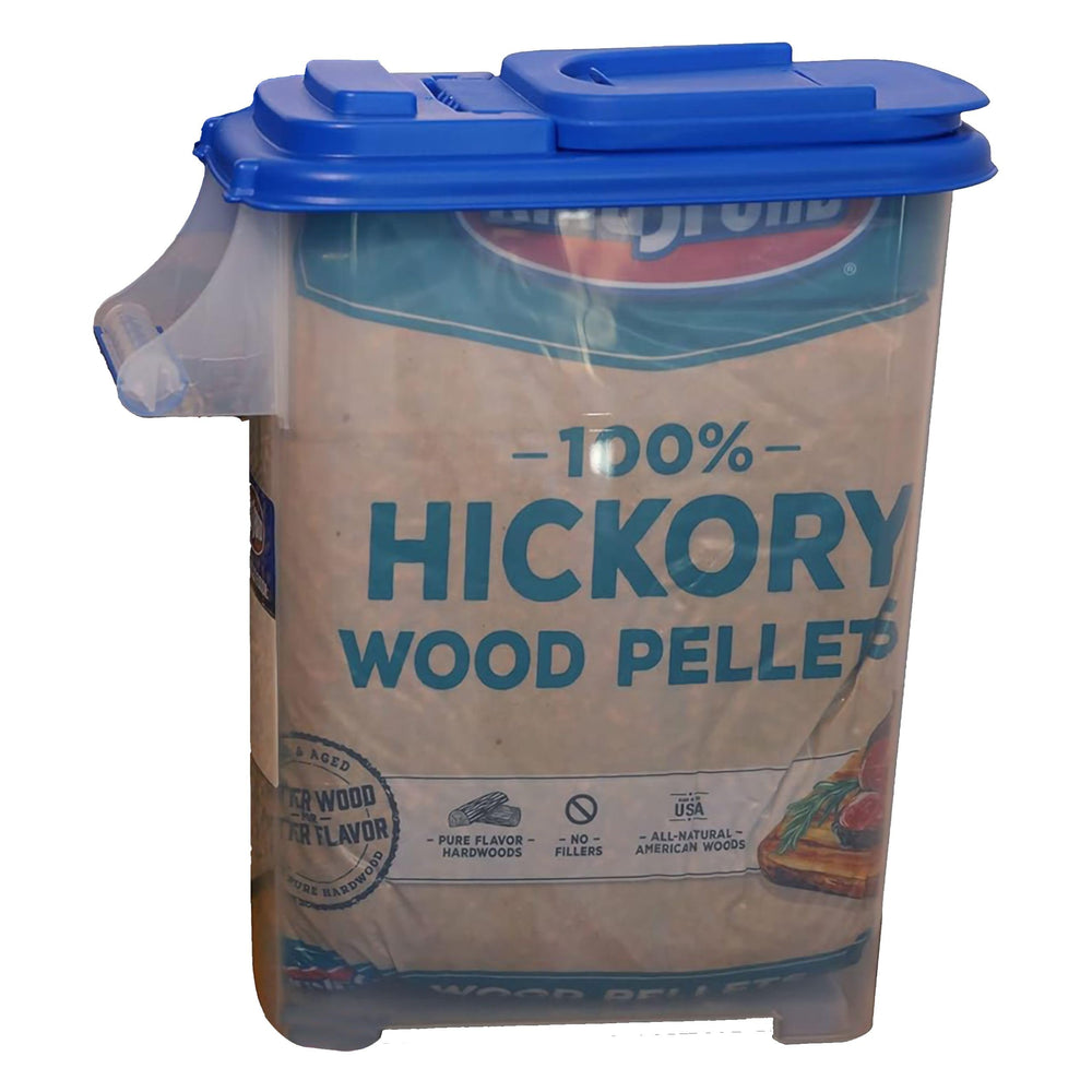 Buddeez Wood Pellet Dispenser next to grilling accessories