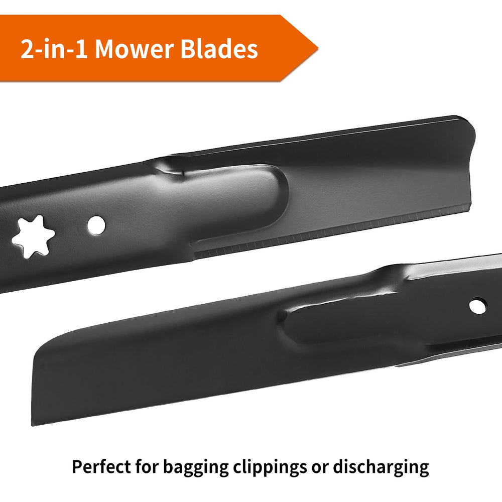 budrash mower blades 6-point star center hole