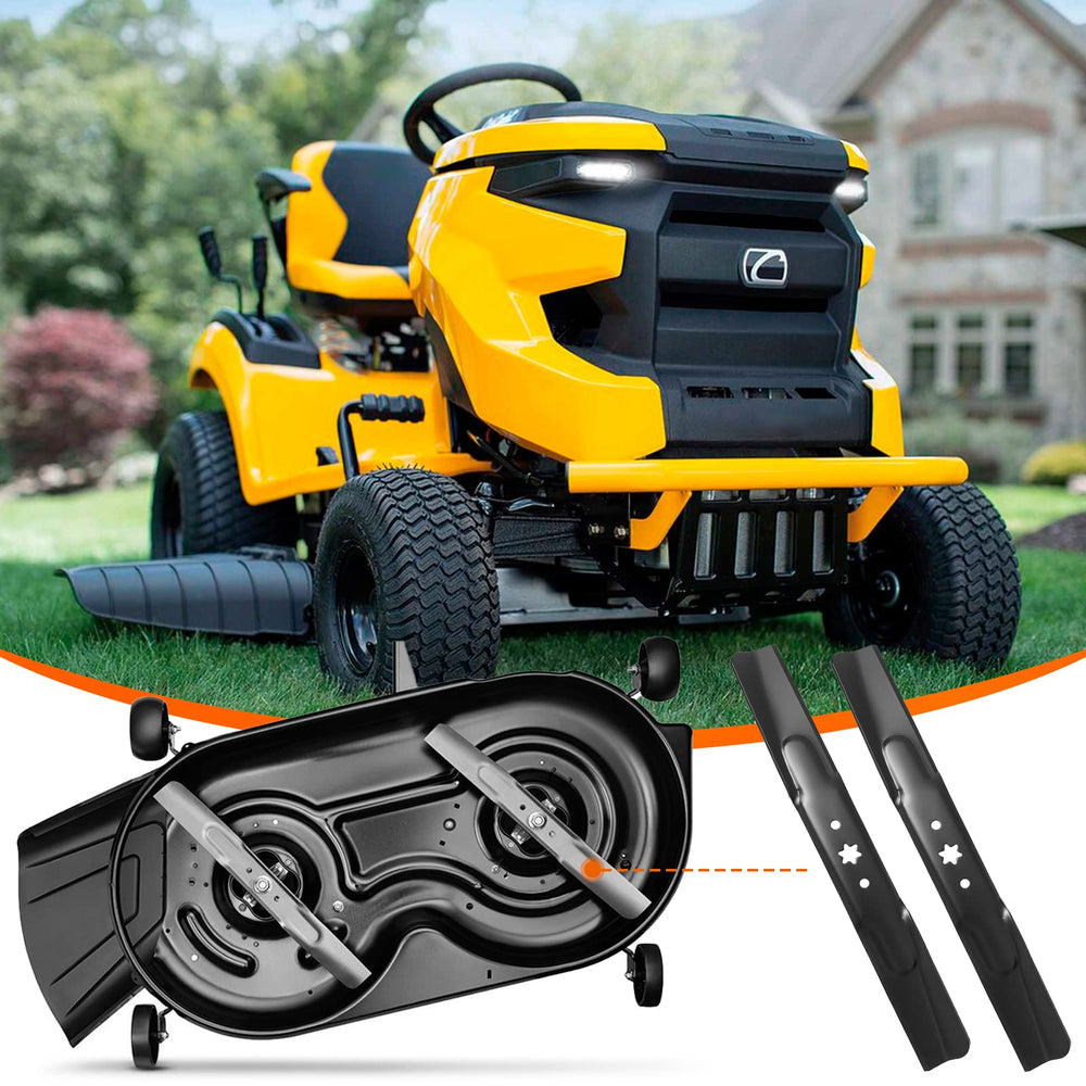 budrash mower blades installation on lawn mower