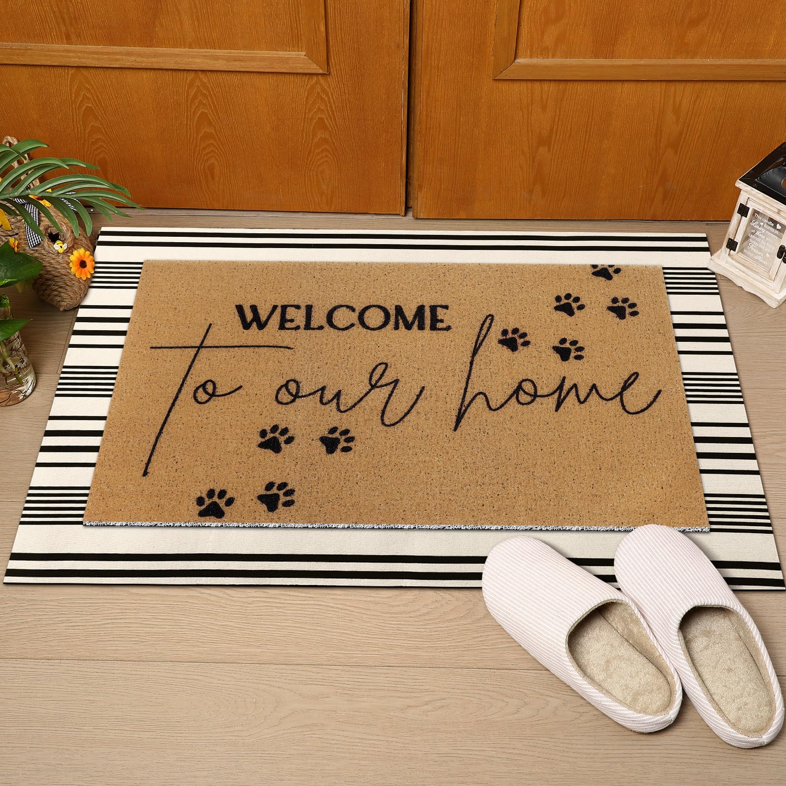 Buffalo plaid rug from Tinideya