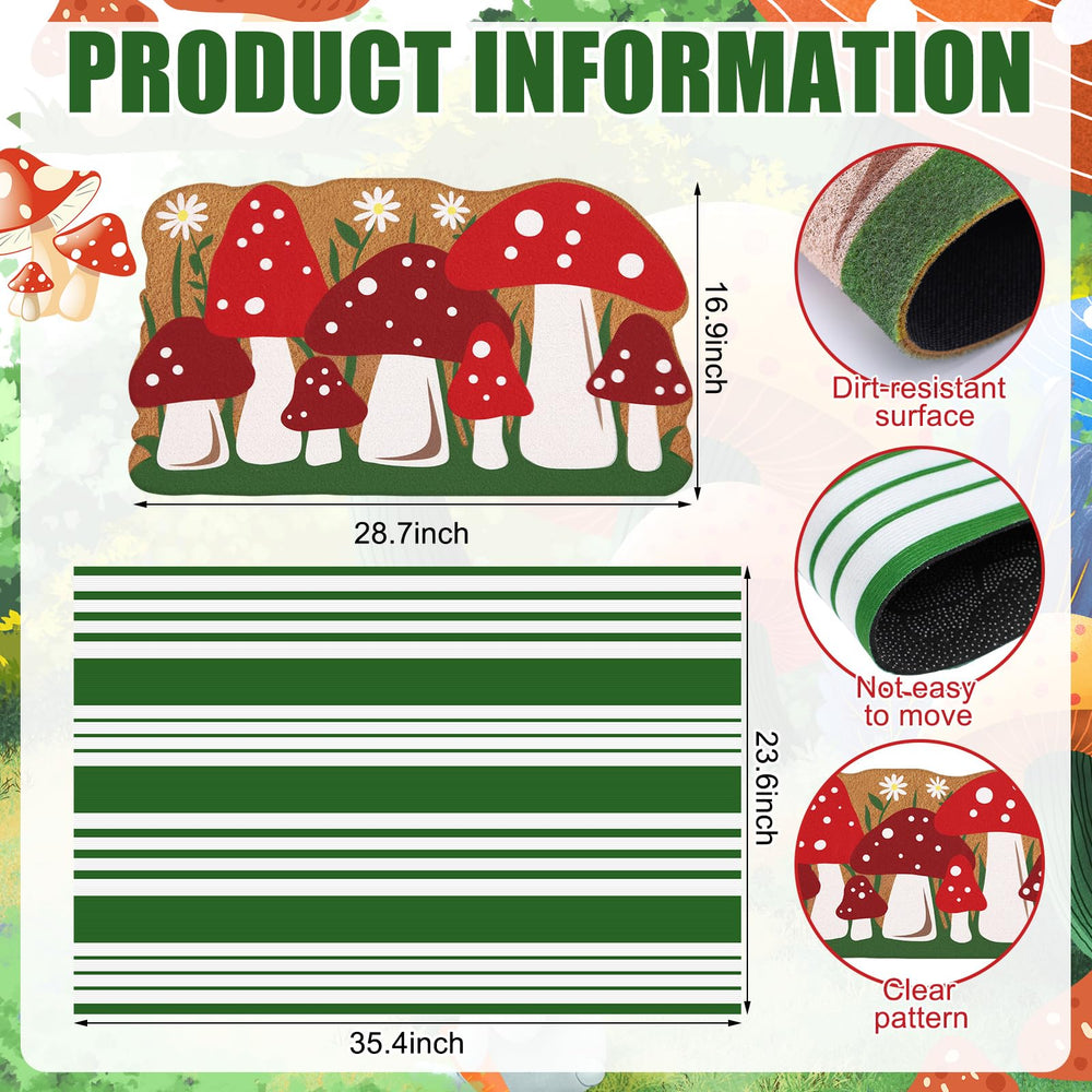 Buffalo plaid rug from Tinideya doormat set