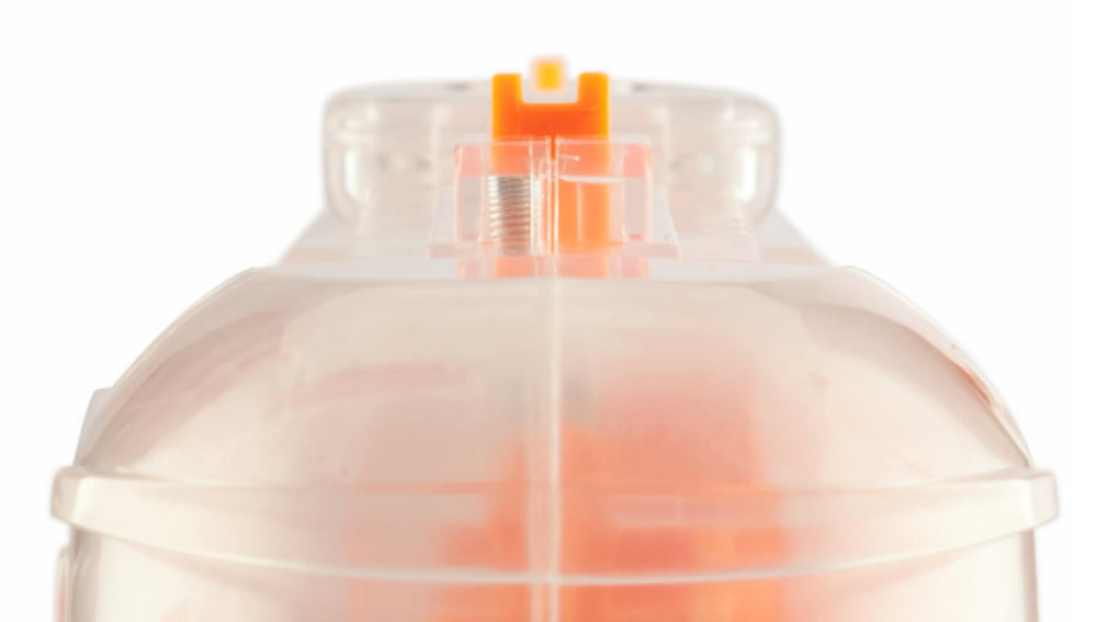 BUG-A-SALT Clear 'Em Out 3.0 side view showing salt hopper