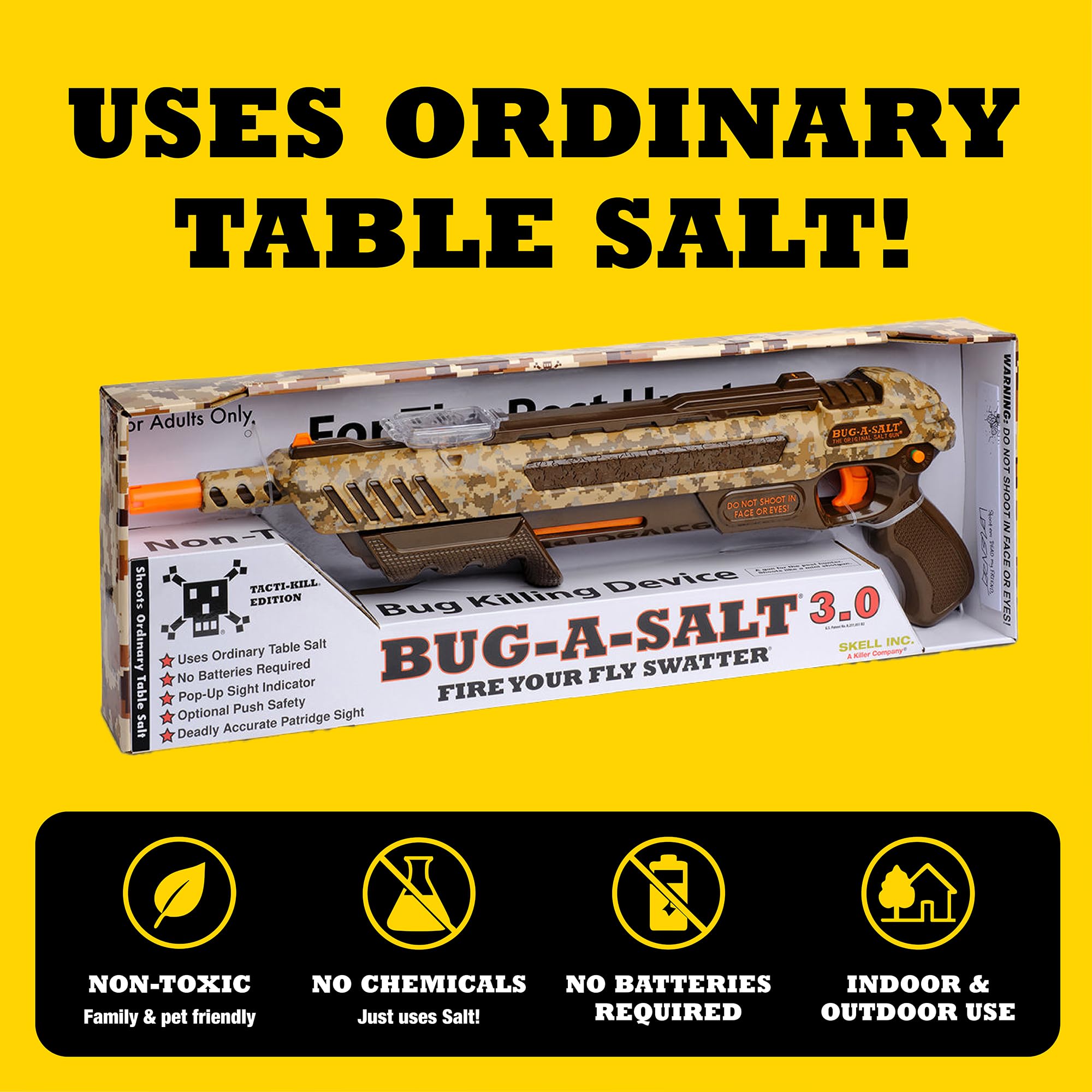 BUG-A-SALT Tacti-Kill 3.0 with updated salt hopper for tactical reloads