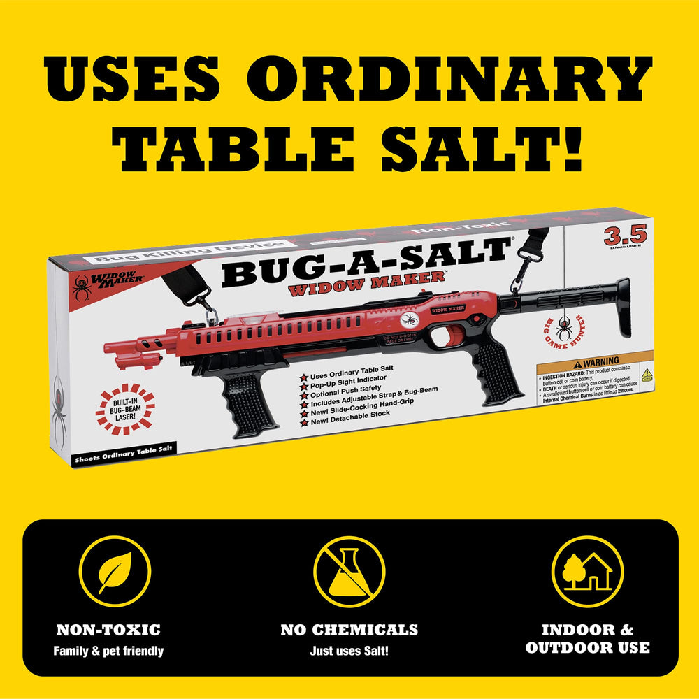 BUG-A-SALT Widow Maker 3.5 in action aiming at a housefly