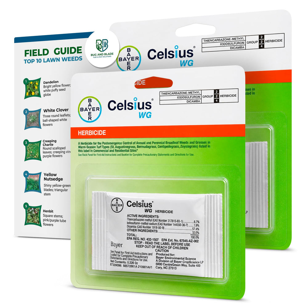 Bug And Blade Celsius WG Herbicide front view packaging
