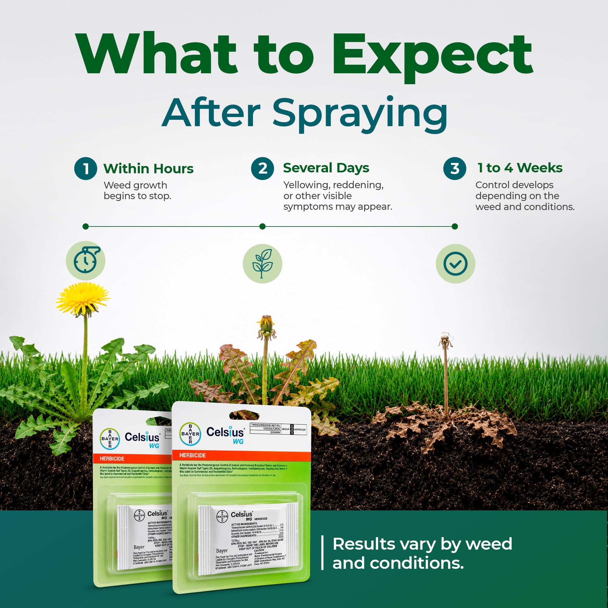 Bug And Blade Celsius WG Herbicide on a well-maintained lawn